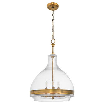 Tilbrook Three Light Pendant in Brushed Brass (19|8002347)