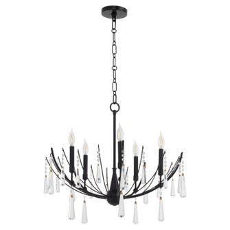 Eloise Five Light Chandelier in Matte Black (19|673559)