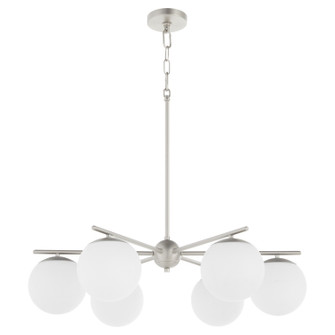 Jasper Six Light Chandelier in Satin Nickel (19|639665)