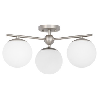 Jasper Three Light Semi-Flush Mount in Satin Nickel (19|339365)