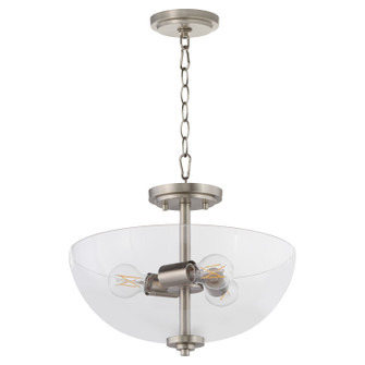 Adams Three Light Dual Mount in Satin Nickel (19|28001565)