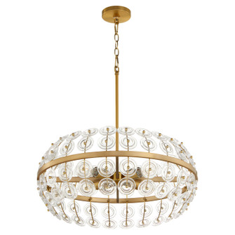 Selena Four Light Pendant in Aged Brass (208|11959)