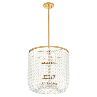 Ophelia Eight Light Pendant in Aged Brass (208|11943)