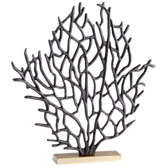 Sculpture in Matt Black And Gold (208|10634)