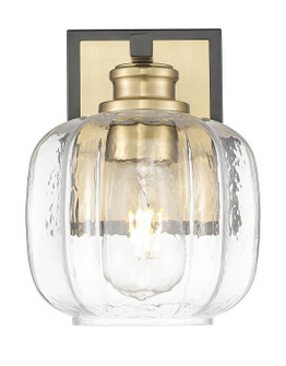 Oxley One Light Wall Sconce in Matte Black and Brass (106|IN40030BK)