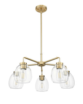 Dawes Five Light Chandelier in Brass (106|IN20063BR)