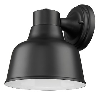 Selden One Light Wall Lantern in Matte Black with White Gloss (106|1030BK)