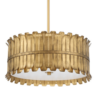 Valdaz Three Light Pendant in Brushed Luxe Gold (47|48259)