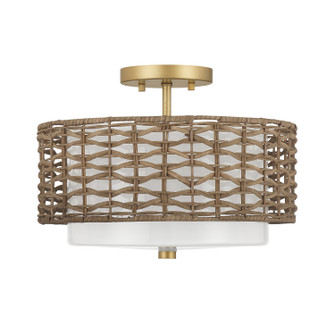 Laila Two Light Semi Flush Mount in Luxe Gold (47|48211)