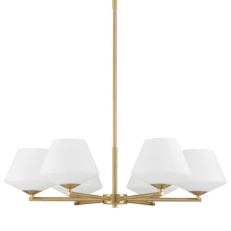 Celestial Valley Six Light Chandelier in Alturas Gold (47|48097)