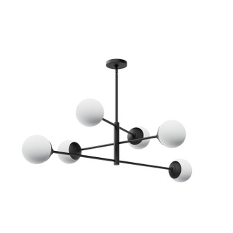 Hepburn Six Light Chandelier in Matte Black (47|13209)