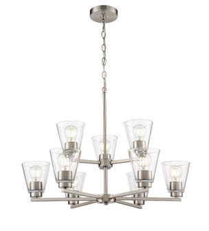 Strayhan Nine Light Chandelier in Brushed Nickel (59|64109BN)