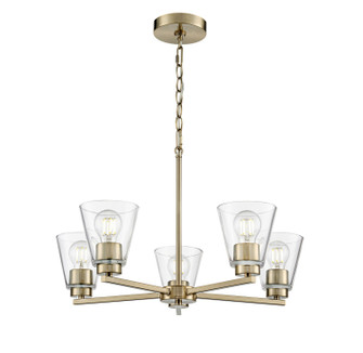 Strayhan Five Light Chandelier in Modern Gold (59|64105MG)