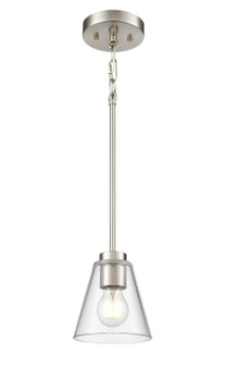 Strayhan One Light Mini Pendant in Brushed Nickel (59|64101BN)