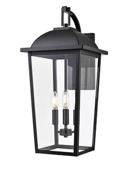 Houston Three Light Outdoor Wall Lantern in Powder Coated Black (59|6303PBK)
