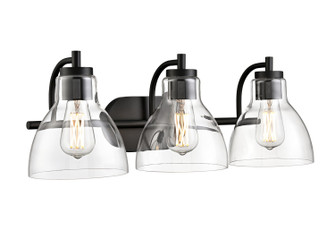 Knightsdale Three Light Vanity in Matte Black (59|6203MB)