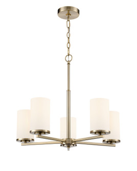 Verlana Five Light Chandelier in Modern Gold (59|2715WGMG)