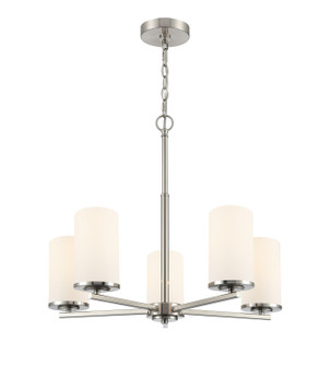 Verlana Five Light Chandelier in Brushed Nickel (59|2715WGBN)