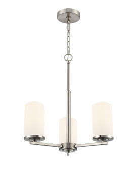 Verlana Three Light Chandelier in Brushed Nickel (59|2713WGBN)