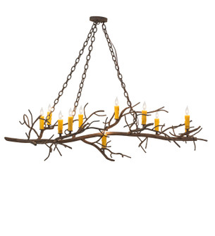 Winter Solstice 12 Light Chandelier in Distressed Chestnut (57|288204)