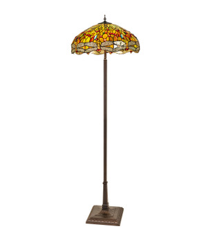 Tiffany Hanging Head Dragonfly Three Light Floor Lamp (57|287991)