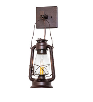 Miners Lantern One Light Wall Sconce in Distressed Rust (57|284246)