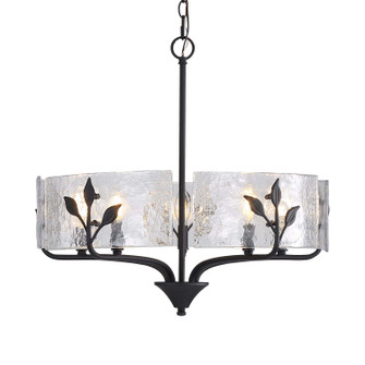 Bloem Five Light Pendant in Natural Black (62|45035PNBHWG)