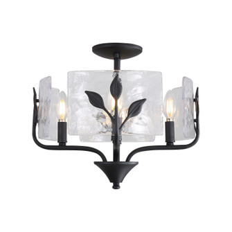 Bloem Four Light Semi-Flush Mount in Natural Black (62|45034SFNBHWG)