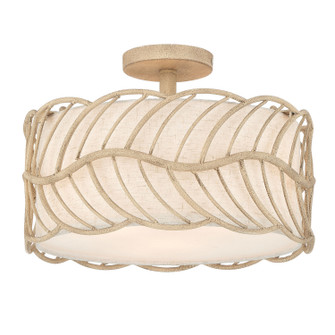 Simbolo Three Light Semi-Flush Mount in Almond (62|45013SFAM)