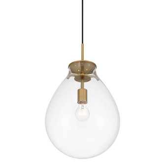 Drop One Light Pendant in Brushed Champagne Brass (62|208812PBCBCLR)
