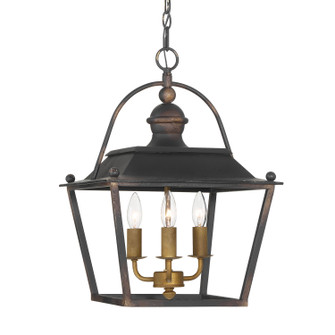 Christoff Three Light Pendant in Antique Black Iron (62|08883PABI)