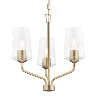 Celino Three Light Chandelier in Champagne Bronze (54|P400440177)