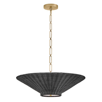 Delia LED Chandelier in Lacquered Brass (13|48457LCB)