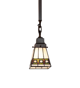 Diamond Band Mission One Light Pendant in Mahogany Bronze (57|285867)