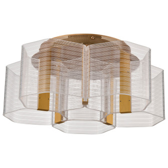 Kenzo LED Flush Mount in Polished Anodized Bronze (72|622401)