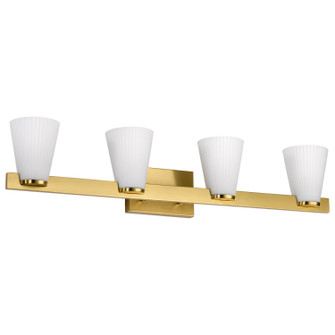 Royale Four Light Vanity in Burnished Brass (72|608724)