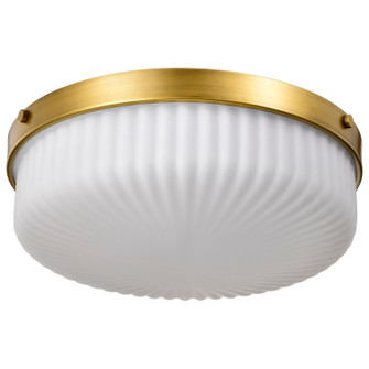 Solara Three Light Flush Mount in Natural Brass (72|608668)