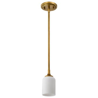 Solara One Light Mini Pendant in Natural Brass (72|608665)