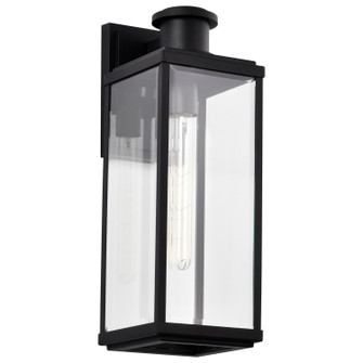 Luca One Light Outdoor Wall Lantern in Sand Black (72|608512)