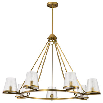 Valentine Seven Light Chandelier in Vintage Brass (72|608269)
