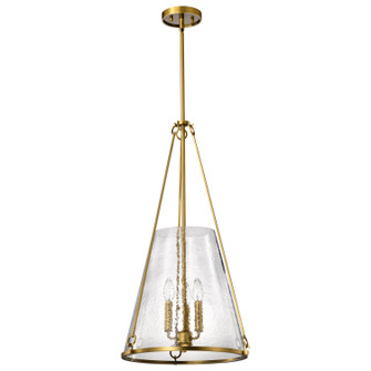 Valentine Three Light Pendant in Vintage Brass (72|608267)