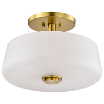 Lune Three Light Semi-Flush Mount in Vintage Brass (72|608239)