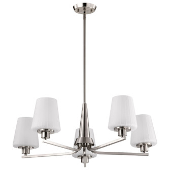 Lune Five Light Chandelier in Brushed Nickel (72|608225)