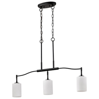 Liam Three Light Pendant in Matte Black (72|608218)