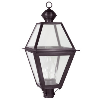 Boston One Light Post Mount in Dark Brass (196|1073DBCIMFST)