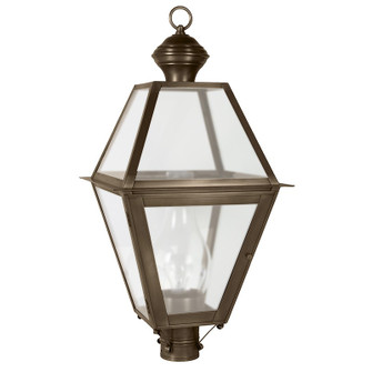 Boston One Light Post Mount in Dark Antique Brass (196|1073DABCIMFST)