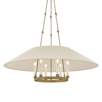 Archive Six Light Chandelier in Patina Brass (67|F1638PBR)
