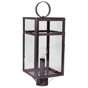 Newport One Light Post Mount in Dark Brass (196|63953DBMEDCSG)
