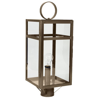 Newport One Light Post Mount in Dark Antique Brass (196|63953DABMEDCLR)