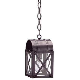 Adams Family One Light Hanging Lantern in Dark Brass (196|6012DBMEDFST)